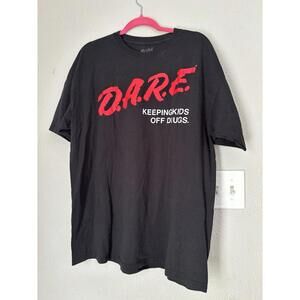 D.A.R.E. T-Shirt Black Size XL Keeping Kids Off Drugs Graphic Tee